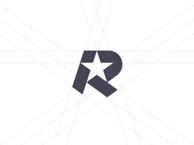 R Star 2 WIP grid logo r sign star