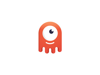 Octopus — Logo Design brand branding character cute design eye icon illustration kids logo logotype mark octopus sign smile vector watch