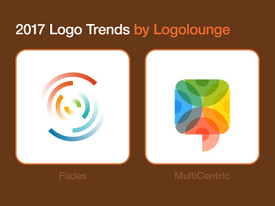 2017 Logo Trends chat colors fades logo logolounge logotype multicentric report s trend