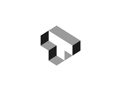 3D T Logo Design // For SALE