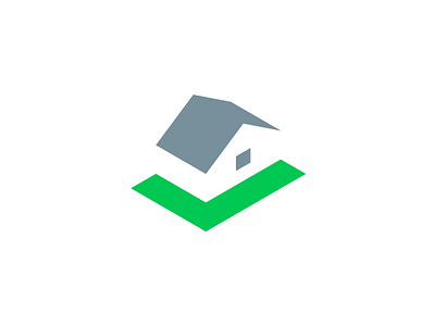 House Check // For SALE approved brand branding check mark design green house house icon house logo icon isometric lawn logo logotype mark negative space sign tick vector