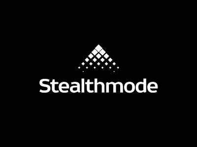 Stealthmode logo arrow brand branding company logo crypto design grid hire icon logo logotype mark plane recruiting sign star stealth top up vector