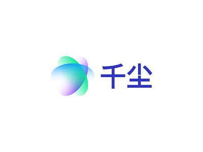 VR / AR logo design ar big data chinese circle color crypto design dust gradient icon lab logo logotype mark movement multiply sign transparent vector vr