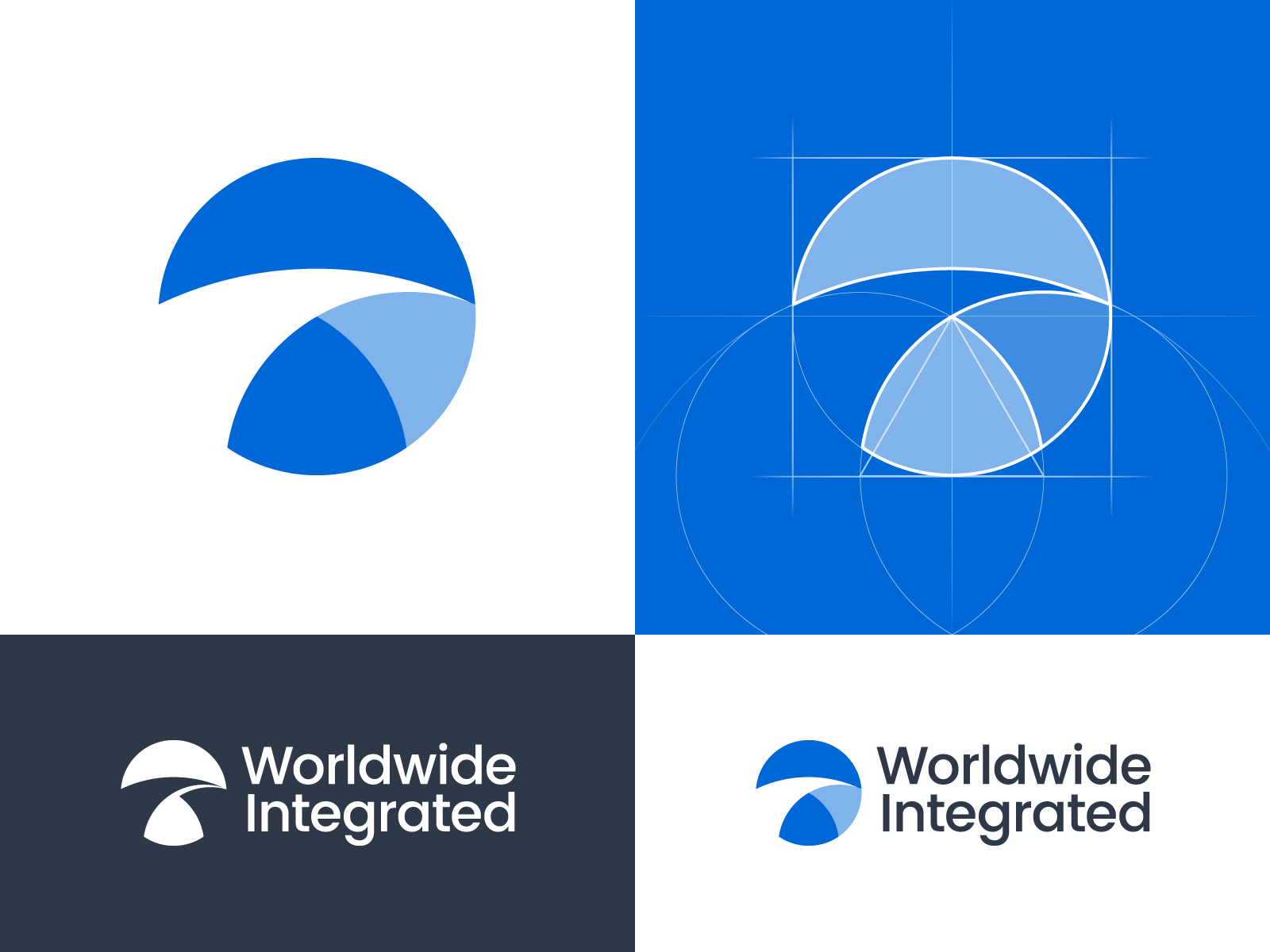 Dribbble Worldwide Integrated Logo Design By Brandformapng By Bohdan