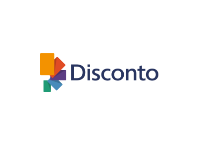 Disconto cards color d discount logo logotype