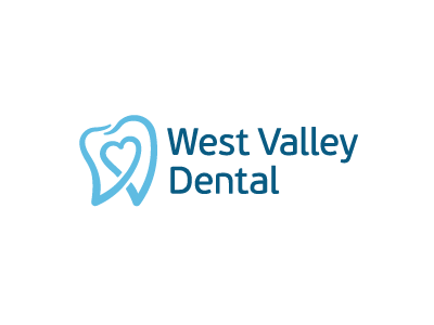 West Valley Dental clinic dental heart logo mark sign tooth