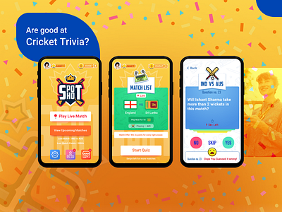 SPOT SHOT android app app cricket design fun question trivia ui win