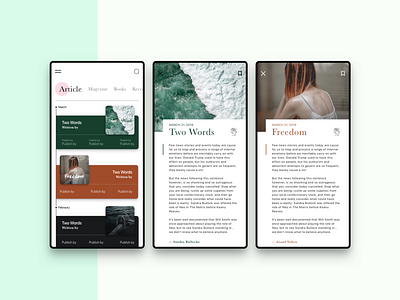 Readers App android app app article books design iosapp publishing reader ui ux