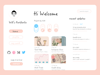 A Portfolio page design design portfolio