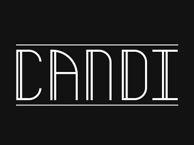 CANDI font lettering typography