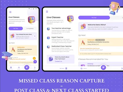 Missed Class Reasons Captured branding ui