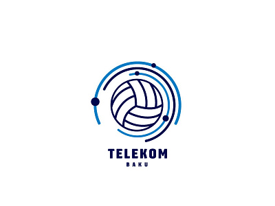 Telekom Baku - Logo Concept volleyball
