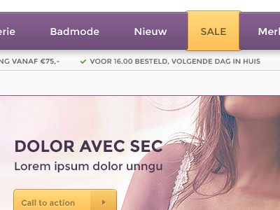 Purple navigation djo ecommerce navigation purple webshop