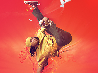 Breaker breakdancer converse dancer djo djoswork edit photoshop red retouch yellow