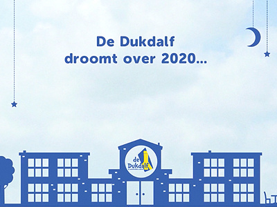 The Dukdalf videoanimation 2d animate animation blue djoswork dukdalf dutch hokusfokus illustration recent school video