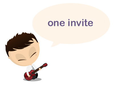 One invite for whoever needs it! djo djoswork giveaway invitation invite invite dribbble invites