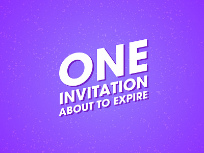 One invite to give away' djo djoswork dribbble giveaway invitation invite invites