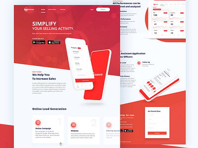 SalesUpCenter Landing Page @daily ui @design design header homepage homepage design ui ux web