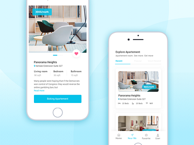 Boking Apartement app design mobile app mobile app design ui