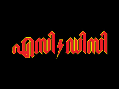 ACDC Malayalam Typography