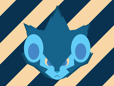 Luxray best pokemon ever created cat diamond electric flat lion luxray monochromatic pearl platinum pokemon simple