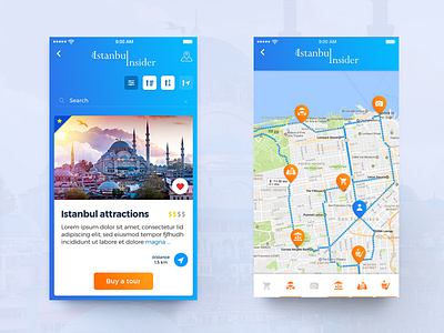 Travel app android app design filter ios map navigation tour guide tourism travel travel app trip ui ux web