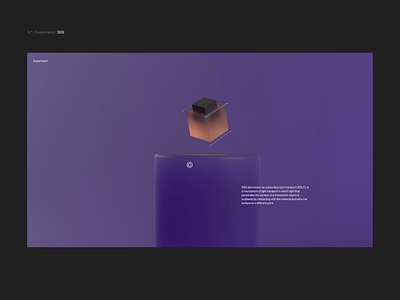 Si™ Design | SSS Concept for the Web 3d art aftereffects animation design interface minimal subsurface scattering typogaphy ui ux webdesign