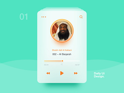 Si™ Daily Ui Design 001 music player player cards ui design