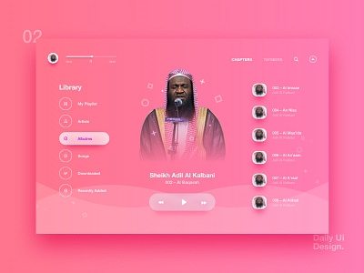 Si™ Daily Ui Design 002 music player player cards ui design