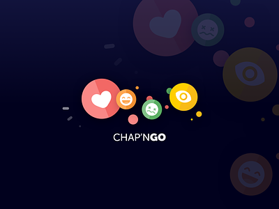 Chap'nGo Logotype app art direction branding design illustration like button logo mobile ui review share sharing social social network ui