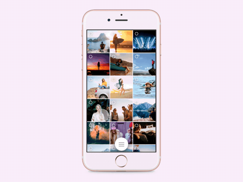 Gallery part 3 - scroll animation app gallery gif iphone photos principle prototyp sketch