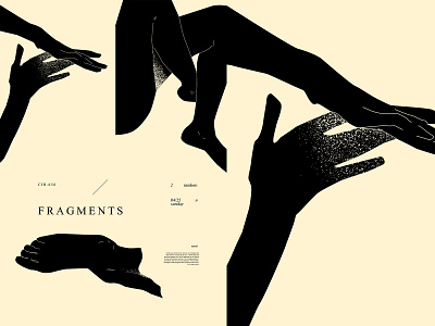 Fragments abstract composition compositions feet fragment grunge texture hands illustration laconic layout lines minimal poster poster art