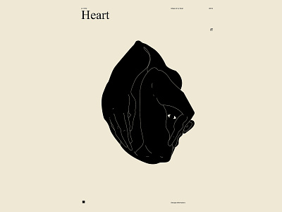 Shape of My Heart abstract composition conceptual illustration figure figure illustration figures heart illustration laconic lines minimal poster poster art