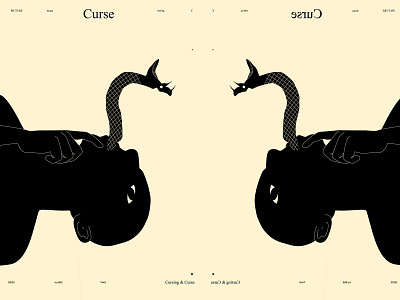 Curse abstract composition conceptual conceptual illustration curse cursing dualmeaning illustration laconic lines man minimal poster poster art snake