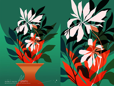 Flowers abstract composition editorial art editorial illustration floral floral design floral pattern flower illustration flowers flowers illustration illustration laconic lines minimal poster poster art
