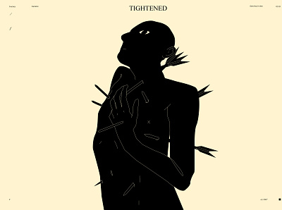 Tightened abstract arrows composition conceptual illustration dualmeaning figure figure illustration illustration laconic lines minimal poster poster art scared tightened