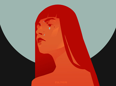 Instagram filter abstract composition filter girl girl character girl illustration illustration laconic lines minimal portrait portrait illustration poster poster art woman illustration woman portraiti