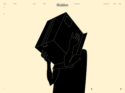 Hidden abstract box cardboard composition conceptual art conceptual illustration hidden hidden meaning illustration laconic lines minimal poster poster art