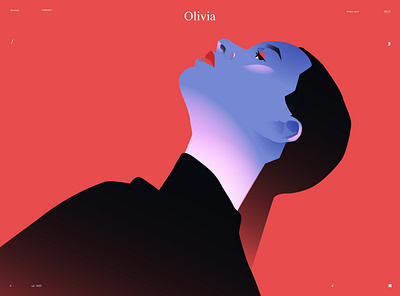 Olivia girl illustration girl portrait illustration minimal portrait portrait art portrait illustration