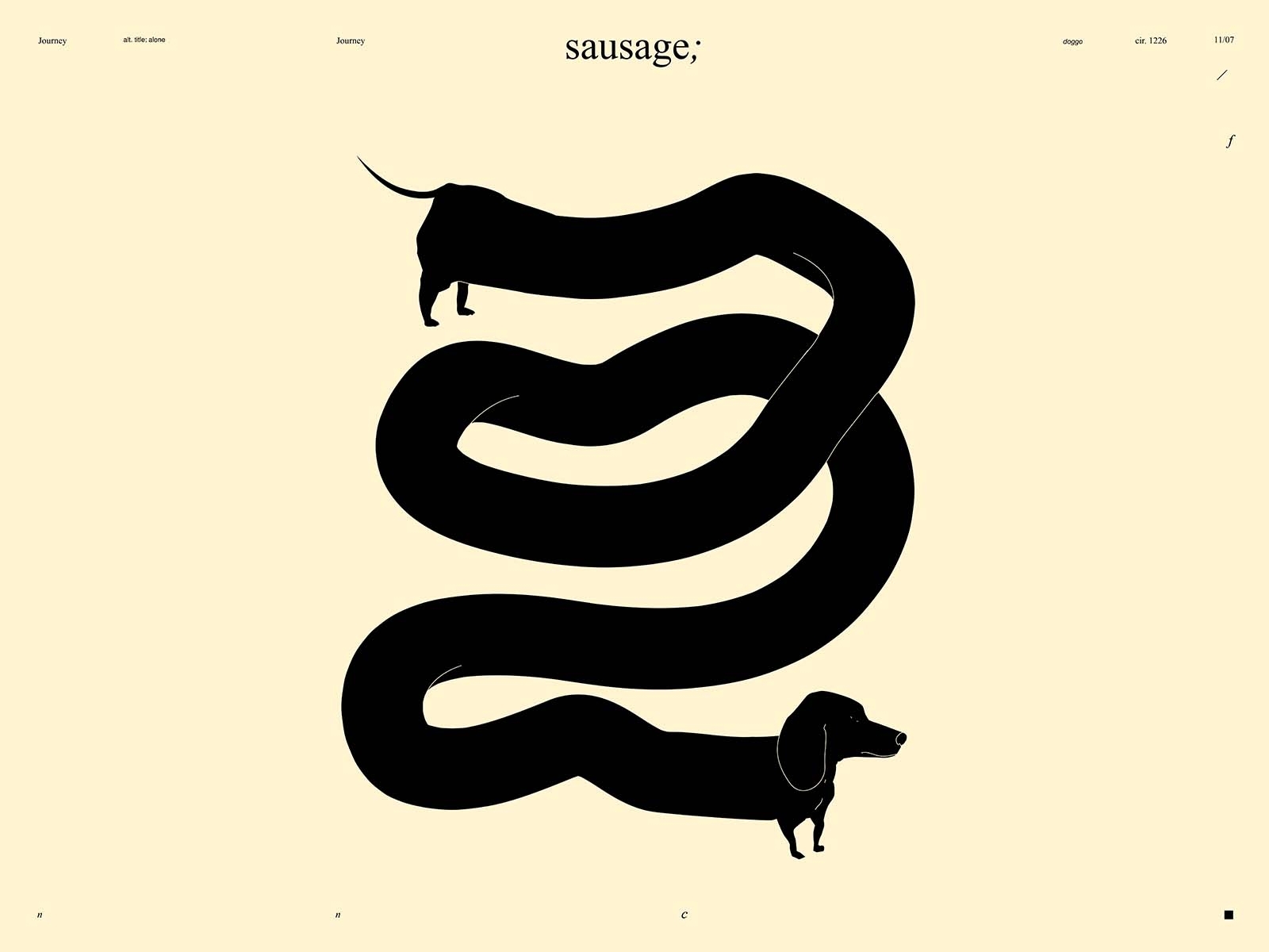 Sausage dog by Rokas Aleliunas on Dribbble