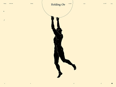 Just hanging abstract composition conceptual illustration design dual meaning figure figure illustration hanging holding illustration laconic lines minimal poster