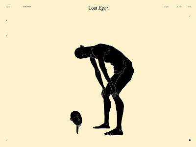 Lost Ego; abstract child composition critic design editorial illustration ego figure illlustration illustration inner self laconic lines minimal poster psychology