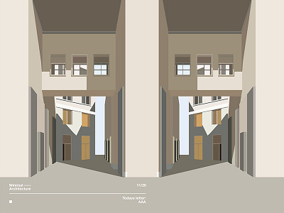 Fragment 134 abstract architecture composition illustration laconic minimal