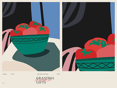 Fragment 197 abstract composition grid grid layout laconic layout minimal poster poster a day poster art poster challenge summer tomato tomatoes