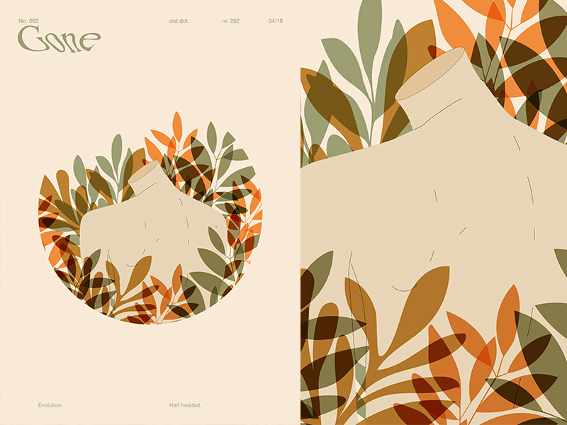 Gone design flowers floral background floral girl grid fragment layout poster art poster challenge poster a day form lines poster illustration laconic composition abstract minimal