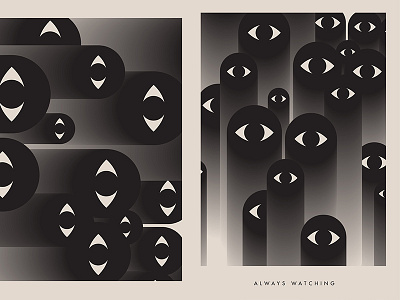 Always Watching abstract always watching art composition eye form fragment illustration laconic layout lines minimal poster poster a day poster art poster challenge watching