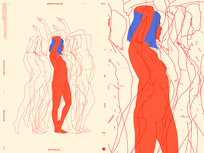 Moving abstract body composition figure form fragment girl girl illustration illustration laconic layout lines minimal moving poster poster a day poster art poster challenge woman illustration