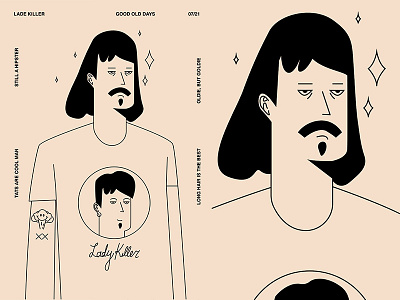 Lady Killer abstract character character illustration charecter design composition form fragment hipster illustration laconic layout lines man minimal poster poster a day poster art poster challenge