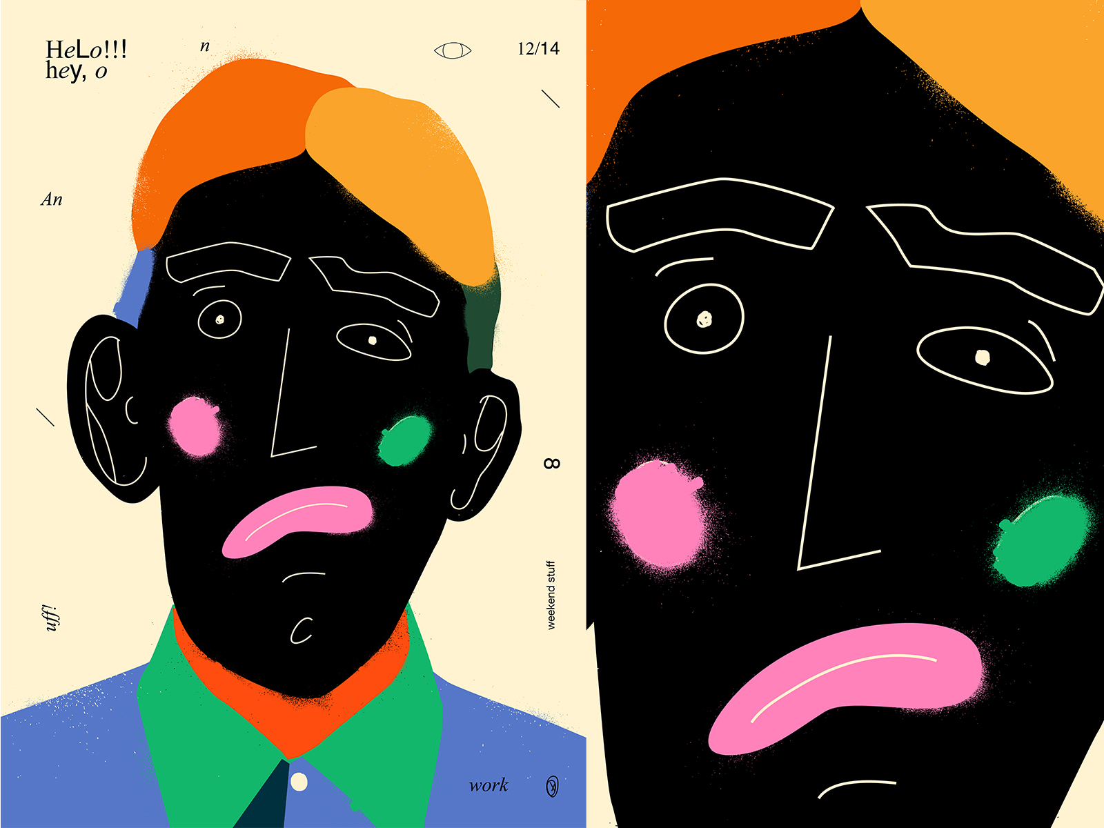 Sad hello by Rokas Aleliunas on Dribbble