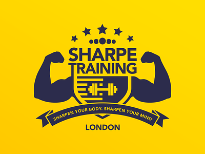Sharpetraining branding fitness training london identity illustration logo mark symbol